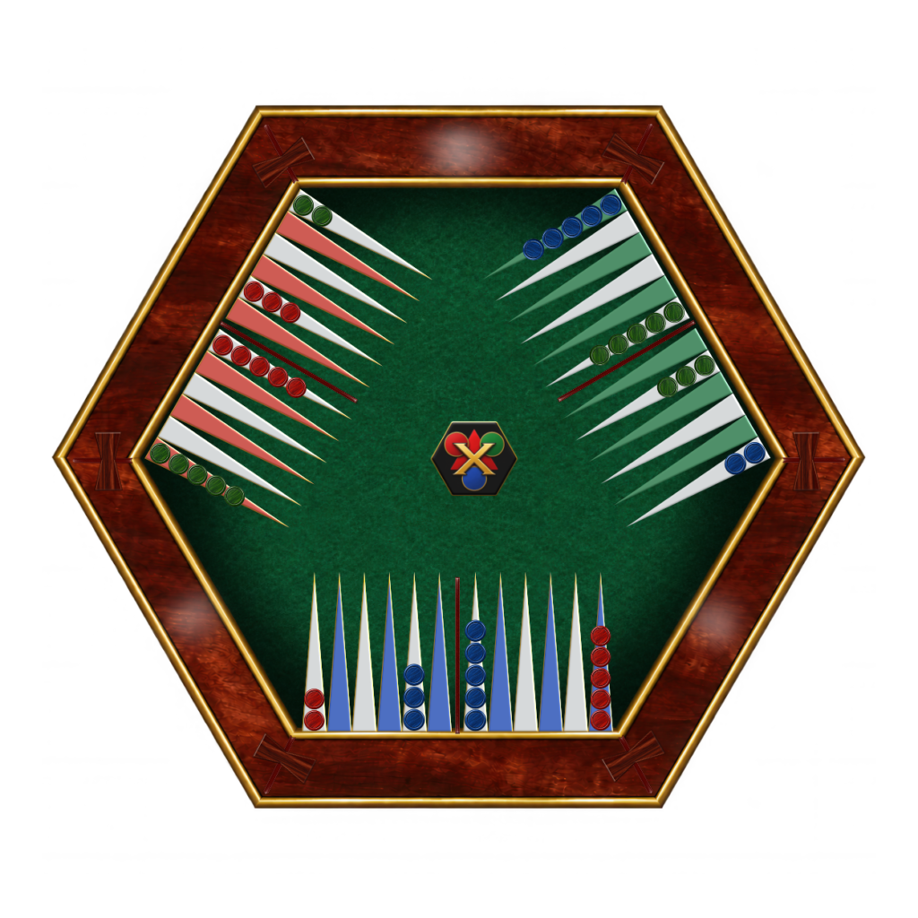 TrigammonX Three player Backgammon for Online Play
